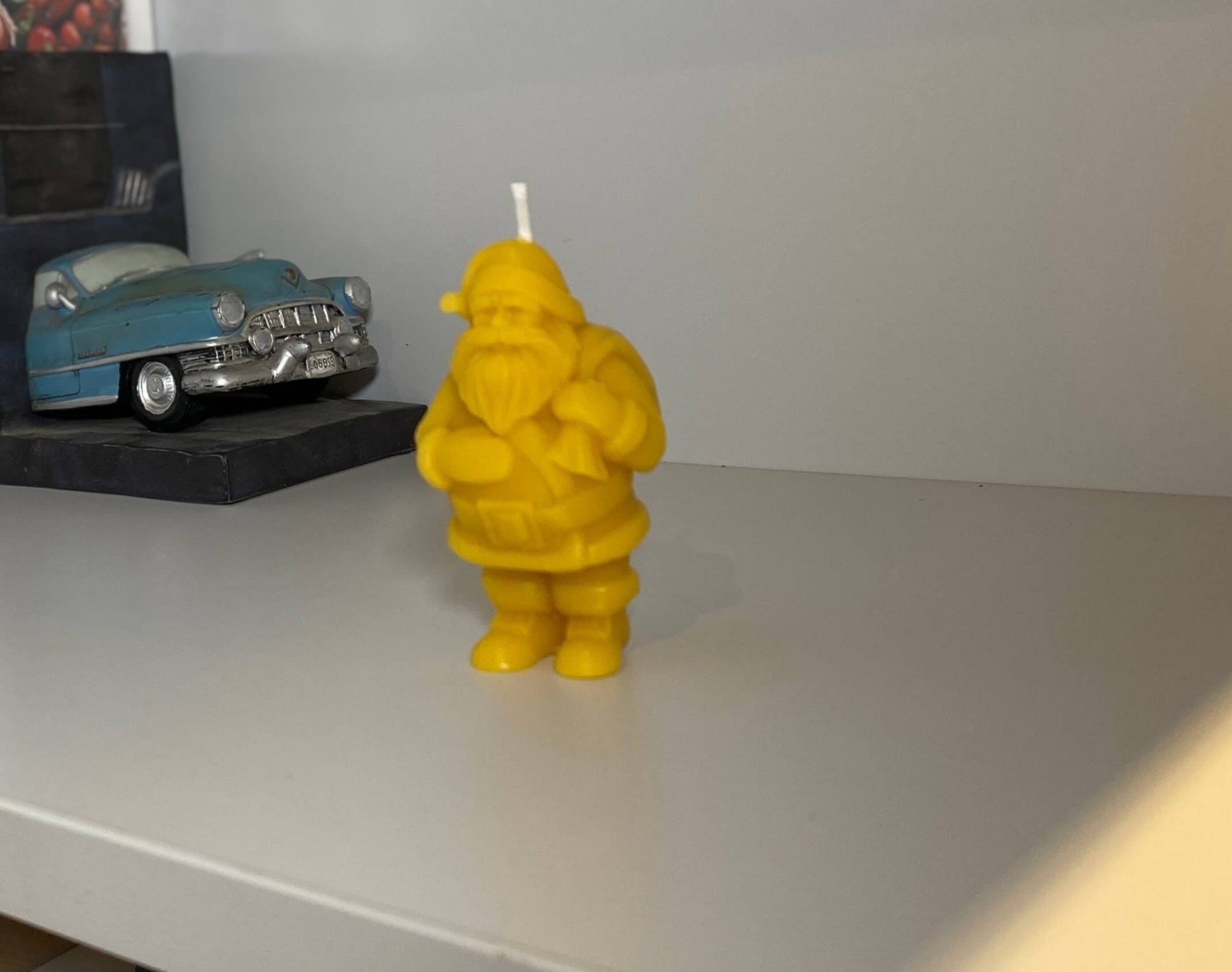 Father Christmas Beeswax Candle - Mêl Llŷn