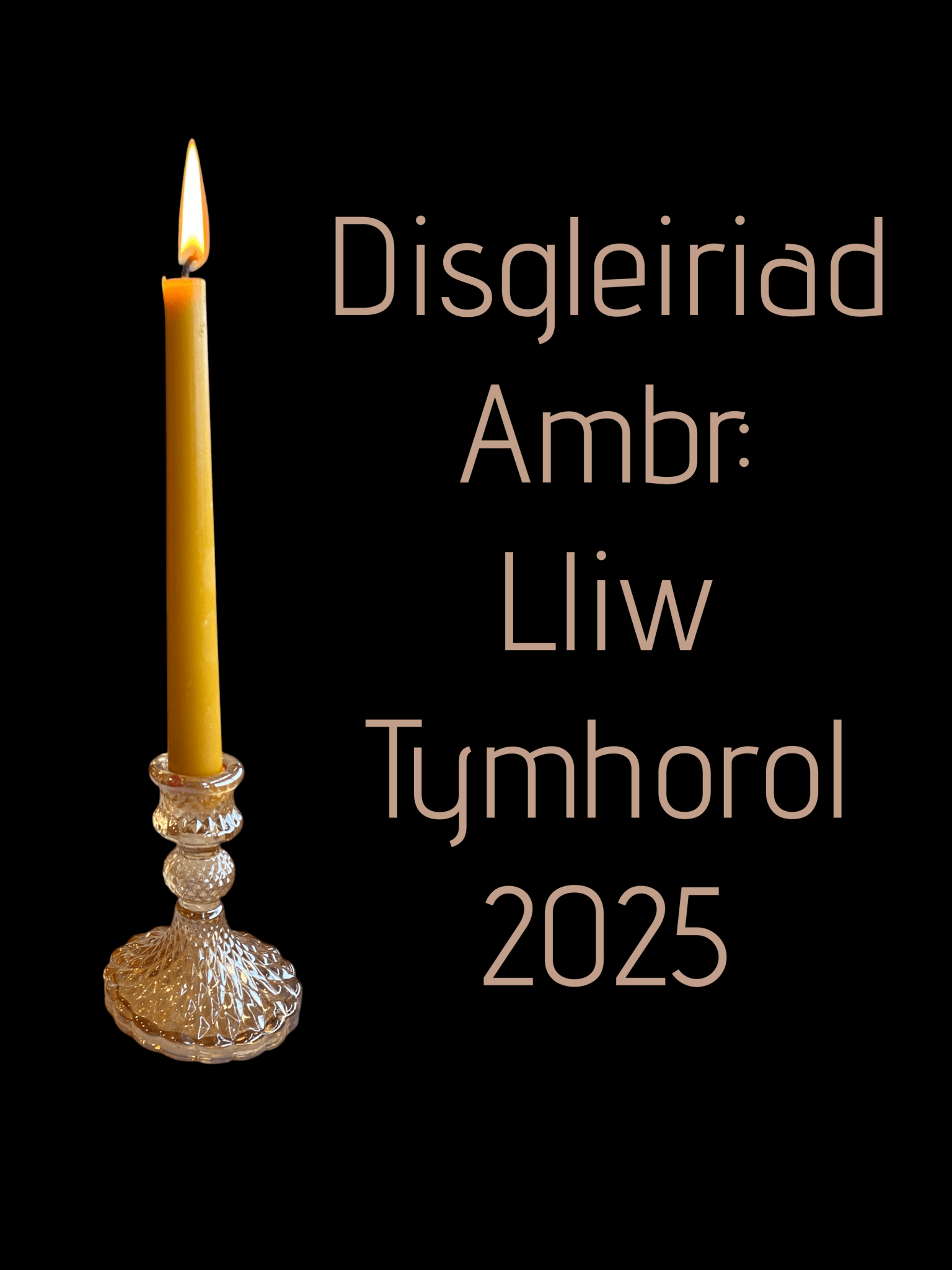 Pair of Handmade Taper Beeswax Dinner Candles - Mêl Llŷn