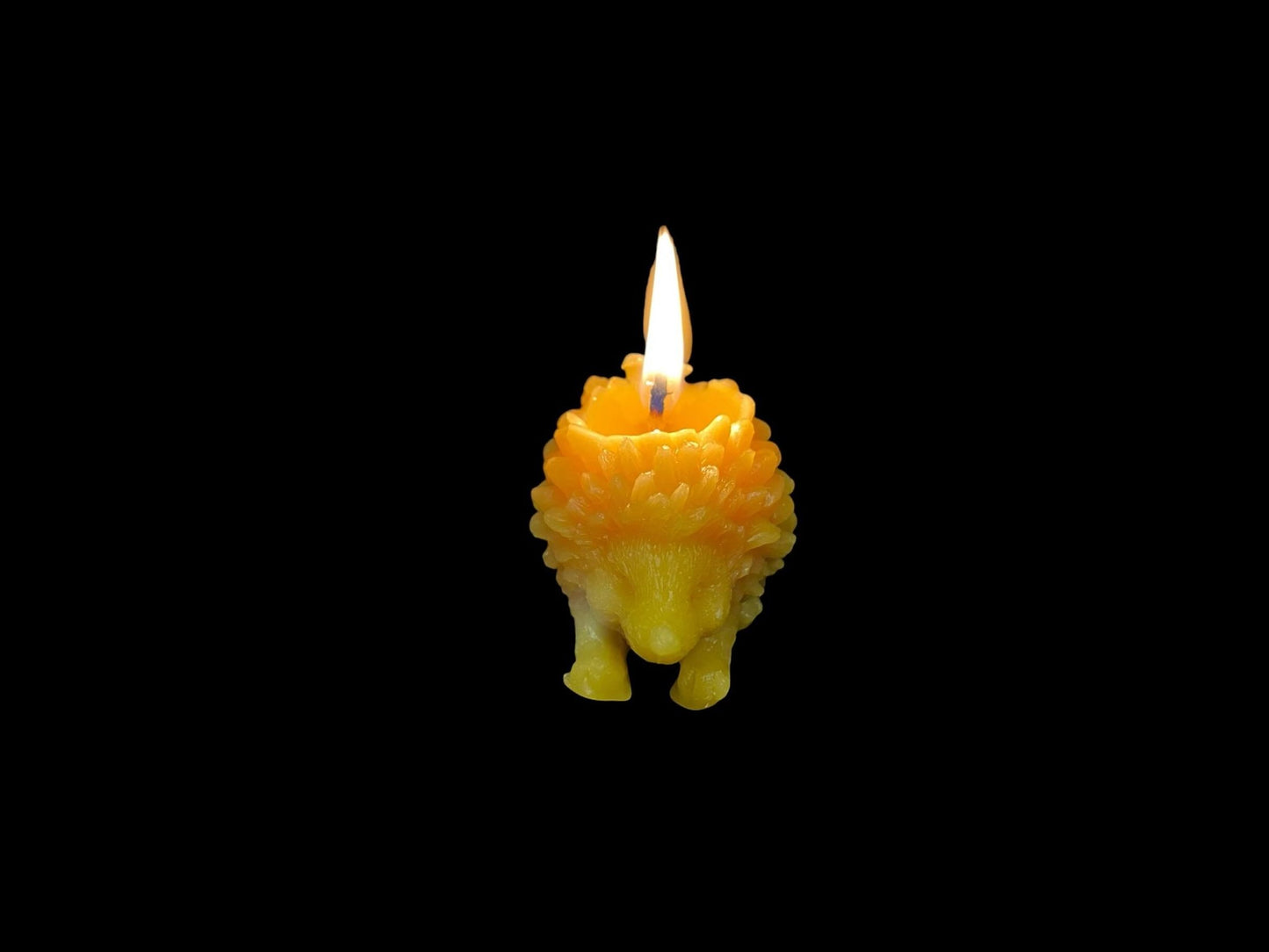 100% Natural British Beeswax - Hedgehog Candle - Mêl Llŷn