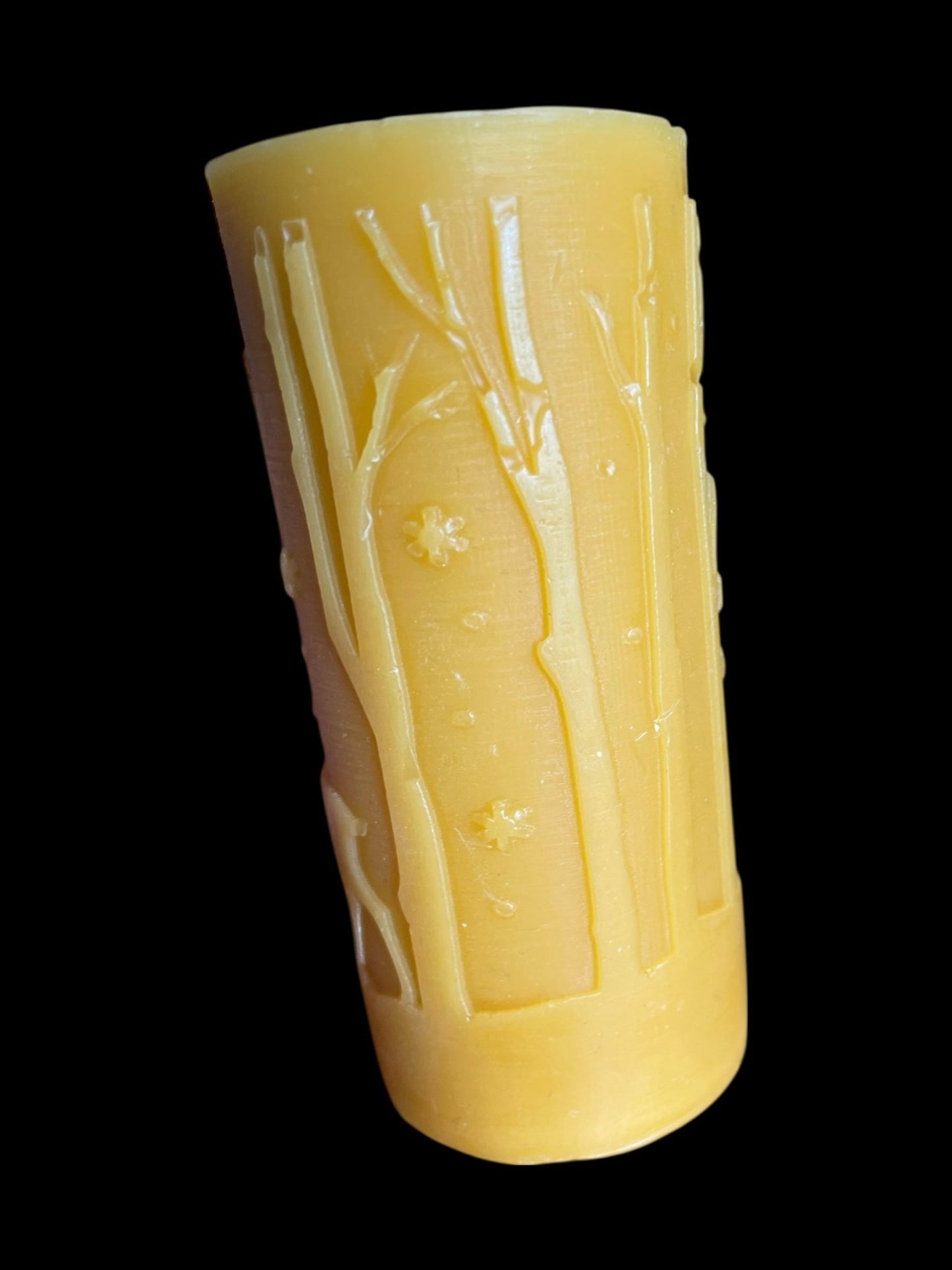 130g Christmas Scene Beeswax Candle – 19 Hour Burn - Non - Toxic - Mêl Llŷn
