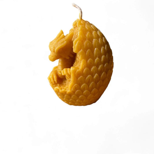 250g Welsh Dragon Egg Candle - Mêl Llŷn