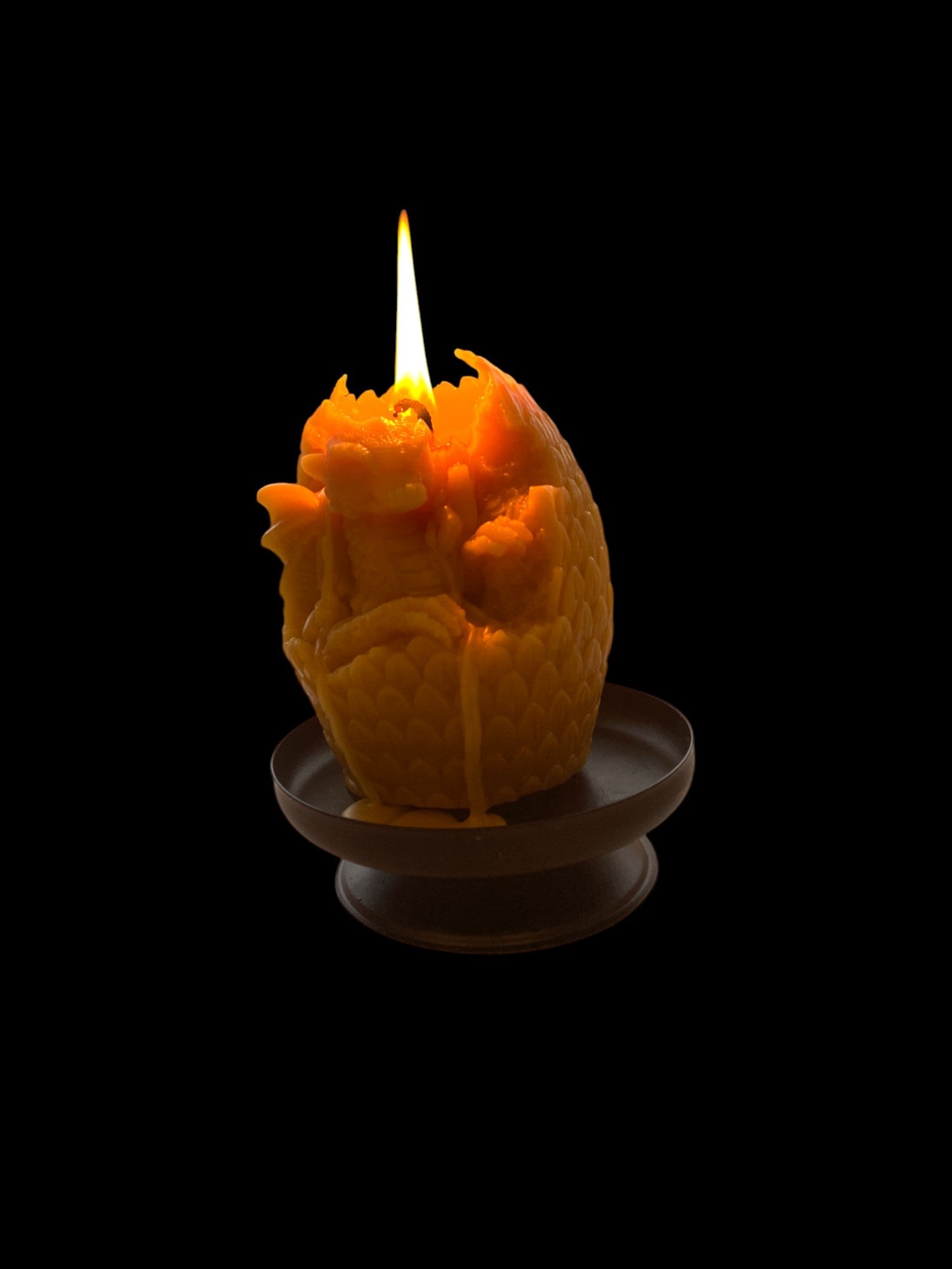 250g Welsh Dragon Egg Candle - Mêl Llŷn