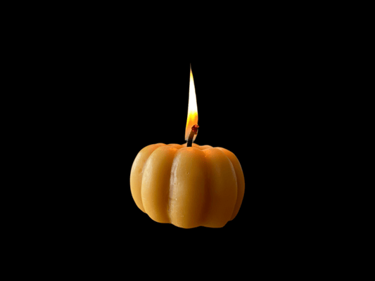 Pumpkin Beeswax Candle - Mêl Llŷn